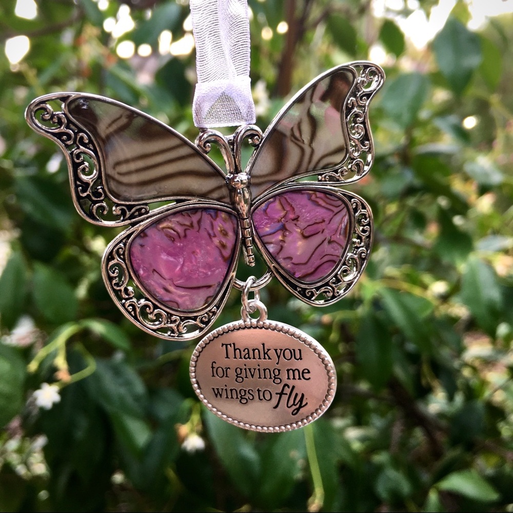 🦋 THANK YOU FOR GIVING ME WINGS TO FLY ornament